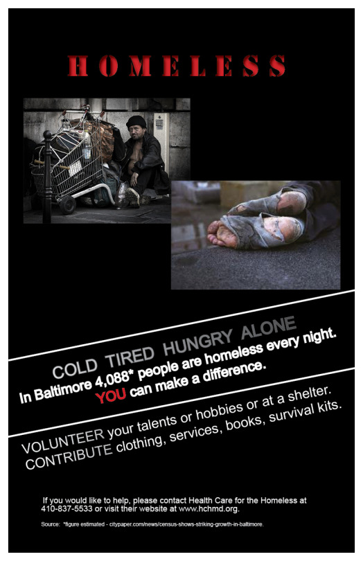 Digital Poster - Social Media Campaign on Homelessness