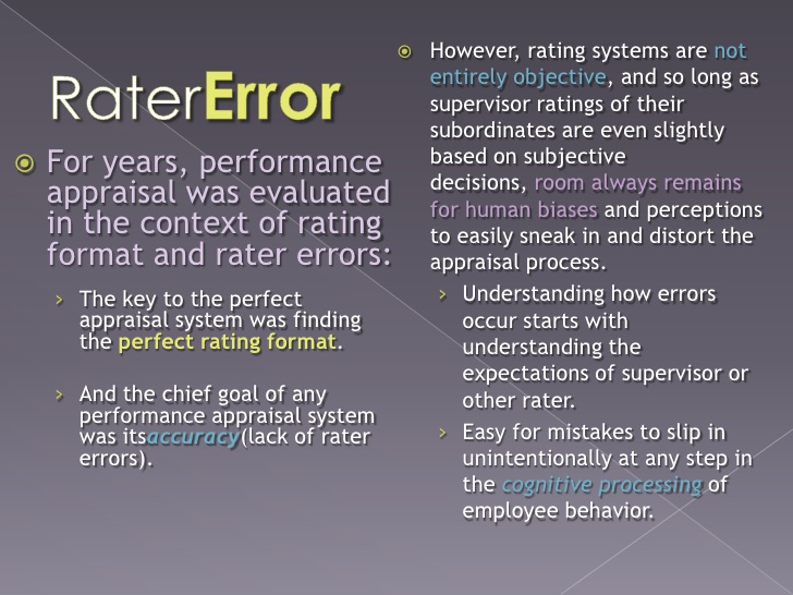 Performance Appraisal Subjectivity