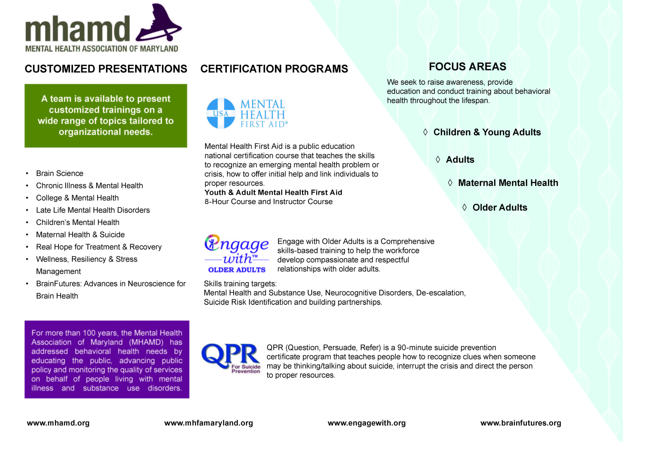 MHAMD Marketing Flyer