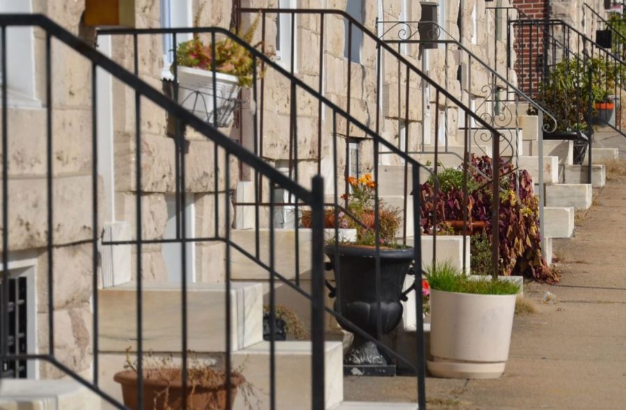 Row House Marble Steps in Baltimore